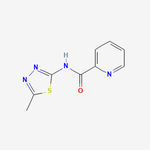 molecular formula C9H8N4OS B2793512 N-(5-methyl-1,3,4-thiadiazol-2-yl)pyridine-2-carboxamide CAS No. 612047-34-4