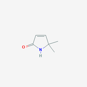 molecular formula C6H9NO B2793516 2,5-Dihydro-5,5-dimethylpyrrole-2-one CAS No. 73119-46-7