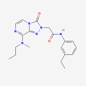 molecular formula C19H24N6O2 B2793531 N-(3-ethylphenyl)-2-(8-(methyl(propyl)amino)-3-oxo-[1,2,4]triazolo[4,3-a]pyrazin-2(3H)-yl)acetamide CAS No. 1251569-39-7