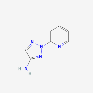 molecular formula C7H7N5 B2793536 2-Pyridin-2-yltriazol-4-amine CAS No. 1710344-48-1