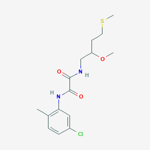 molecular formula C15H21ClN2O3S B2793551 N'-(5-chloro-2-methylphenyl)-N-[2-methoxy-4-(methylsulfanyl)butyl]ethanediamide CAS No. 2309586-59-0