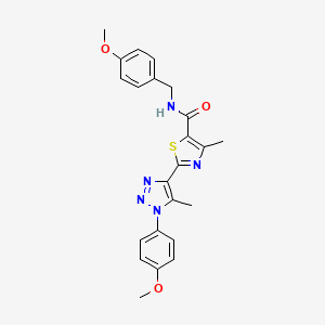 N-(4-methoxybenzyl)-2-(1-(4-methoxyphenyl)-5-methyl-1H-1,2,3-triazol-4-yl)-4-methylthiazole-5-carboxamide
