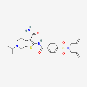 2-({4-[(Diallylamino)sulfonyl]benzoyl}amino)-6-isopropyl-4,5,6,7-tetrahydrothieno[2,3-c]pyridine-3-carboxamide