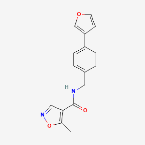 N-(4-(furan-3-yl)benzyl)-5-methylisoxazole-4-carboxamide