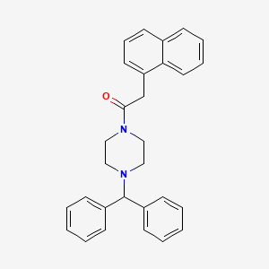 1-(4-(Diphenylmethyl)piperazinyl)-2-naphthylethan-1-one