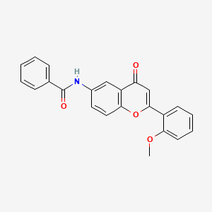 molecular formula C23H17NO4 B2793577 N-[2-(2-methoxyphenyl)-4-oxo-4H-chromen-6-yl]benzamide CAS No. 923687-31-4