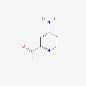 molecular formula C7H8N2O B2793622 1-(4-Aminopyridin-2-yl)ethanone CAS No. 1256785-86-0