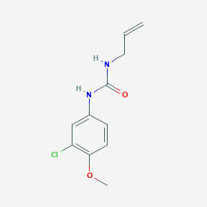 molecular formula C11H13ClN2O2 B2793627 1-(3-chloro-4-methoxyphenyl)-3-(prop-2-en-1-yl)urea CAS No. 860609-17-2