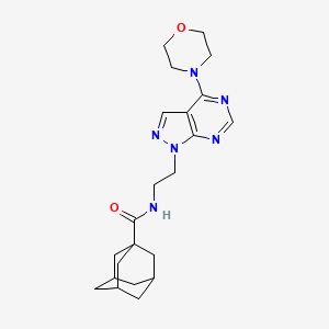 (1s,3s)-N-(2-(4-morpholino-1H-pyrazolo[3,4-d]pyrimidin-1-yl)ethyl)adamantane-1-carboxamide