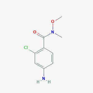4-amino-2-chloro-N-methoxy-N-methylbenzamide