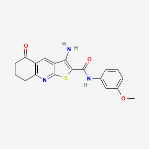 3-amino-N-(3-methoxyphenyl)-5-oxo-5,6,7,8-tetrahydrothieno[2,3-b]quinoline-2-carboxamide