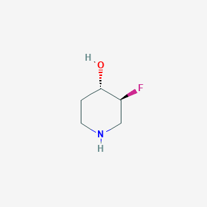 molecular formula C5H10FNO B2793687 trans-3-Fluoropiperidin-4-ol CAS No. 1434247-88-7; 955082-95-8