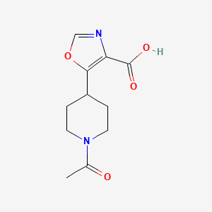 5-(1-Acetylpiperidin-4-yl)-1,3-oxazole-4-carboxylic acid