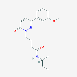 molecular formula C19H25N3O3 B2793698 N-(sec-butyl)-4-(3-(3-methoxyphenyl)-6-oxopyridazin-1(6H)-yl)butanamide CAS No. 953258-18-9