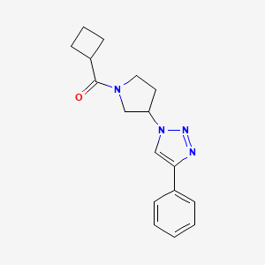 molecular formula C17H20N4O B2793699 1-(1-cyclobutanecarbonylpyrrolidin-3-yl)-4-phenyl-1H-1,2,3-triazole CAS No. 2034469-66-2