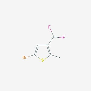 5-Bromo-3-(difluoromethyl)-2-methylthiophene