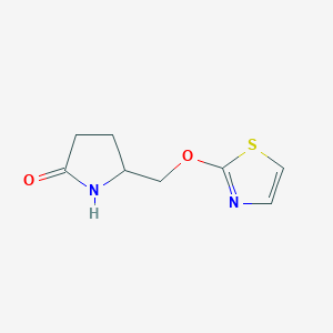 5-[(1,3-Thiazol-2-yloxy)methyl]pyrrolidin-2-one