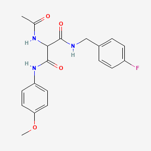 2-(acetylamino)-N~1~-(4-fluorobenzyl)-N~3~-(4-methoxyphenyl)malonamide