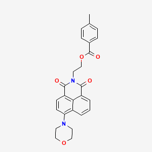 2-(6-Morpholin-4-yl-1,3-dioxobenzo[de]isoquinolin-2-yl)ethyl 4-methylbenzoate