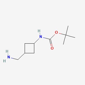 molecular formula C10H19N2O B2793730 tert-Butyl (3-(aminomethyl)cyclobutyl)carbamate CAS No. 871014-28-7