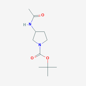molecular formula C11H20N2O3 B2793731 tert-Butyl 3-acetamidopyrrolidine-1-carboxylate CAS No. 113451-56-2