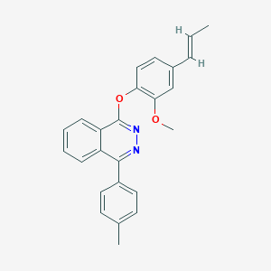 (E)-1-(2-methoxy-4-(prop-1-en-1-yl)phenoxy)-4-(p-tolyl)phthalazine