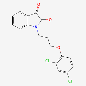 molecular formula C17H13Cl2NO3 B2793759 1-(3-(2,4-Dichlorophenoxy)propyl)indoline-2,3-dione CAS No. 708991-68-8