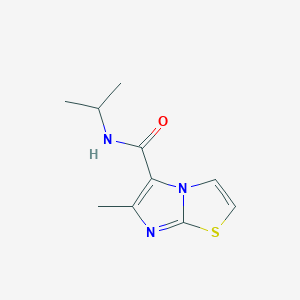 molecular formula C10H13N3OS B2793763 N-isopropyl-6-methylimidazo[2,1-b][1,3]thiazole-5-carboxamide CAS No. 478066-31-8