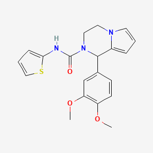 1-(3,4-dimethoxyphenyl)-N-(thiophen-2-yl)-3,4-dihydropyrrolo[1,2-a]pyrazine-2(1H)-carboxamide