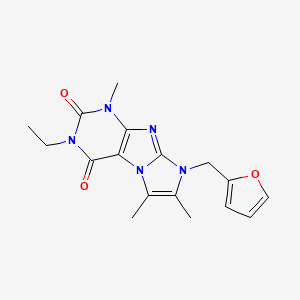 2-Ethyl-6-(furan-2-ylmethyl)-4,7,8-trimethylpurino[7,8-a]imidazole-1,3-dione