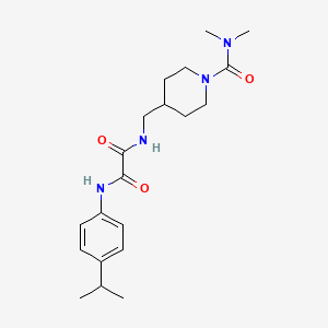 N1-((1-(dimethylcarbamoyl)piperidin-4-yl)methyl)-N2-(4-isopropylphenyl)oxalamide