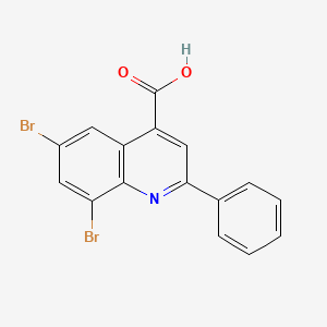 6,8-Dibromo-2-phenylquinoline-4-carboxylic acid