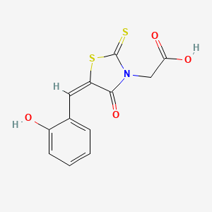 (E)-2-(5-(2-hydroxybenzylidene)-4-oxo-2-thioxothiazolidin-3-yl)acetic acid