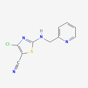 4-Chloro-2-[(2-pyridinylmethyl)amino]-1,3-thiazole-5-carbonitrile
