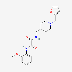 molecular formula C20H25N3O4 B2793819 N-({1-[(furan-2-yl)methyl]piperidin-4-yl}methyl)-N'-(2-methoxyphenyl)ethanediamide CAS No. 953230-51-8