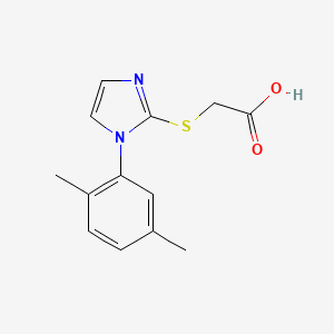 B2793828 2-{[1-(2,5-dimethylphenyl)-1H-imidazol-2-yl]sulfanyl}acetic acid CAS No. 851398-80-6