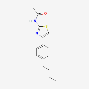 molecular formula C15H18N2OS B2793839 N-[4-(4-butylphenyl)-1,3-thiazol-2-yl]acetamide CAS No. 478065-85-9