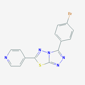 molecular formula C14H8BrN5S B279384 3-(4-Bromophenyl)-6-(4-pyridinyl)[1,2,4]triazolo[3,4-b][1,3,4]thiadiazole 
