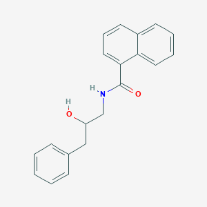 molecular formula C20H19NO2 B2793859 N-(2-hydroxy-3-phenylpropyl)naphthalene-1-carboxamide CAS No. 1351647-66-9