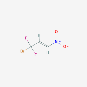 molecular formula C3H2BrF2NO2 B2793935 (E)-3-bromo-3,3-difluoro-1-nitroprop-1-ene CAS No. 1035421-13-6