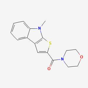 molecular formula C16H16N2O2S B2793969 (8-methyl-8H-thieno[2,3-b]indol-2-yl)(morpholino)methanone CAS No. 172869-39-5