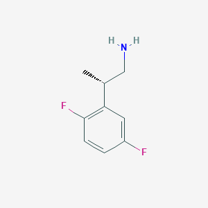 molecular formula C9H11F2N B2793972 (2S)-2-(2,5-Difluorophenyl)propan-1-amine CAS No. 2248186-91-4