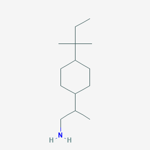 B2793976 2-[4-(2-Methylbutan-2-yl)cyclohexyl]propan-1-amine CAS No. 2248295-92-1