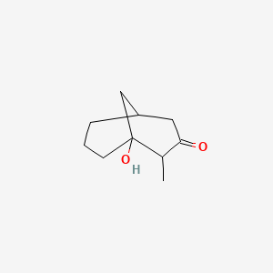 molecular formula C10H16O2 B2794011 1-Hydroxy-2-methylbicyclo[3.3.1]nonan-3-one CAS No. 74262-51-4