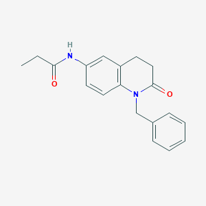 molecular formula C19H20N2O2 B2794012 N-(1-benzyl-2-oxo-1,2,3,4-tetrahydroquinolin-6-yl)propanamide CAS No. 951572-58-0