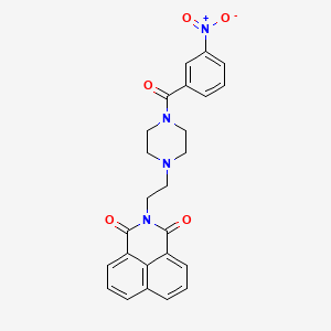 2-[2-[4-(3-Nitrobenzoyl)piperazin-1-yl]ethyl]benzo[de]isoquinoline-1,3-dione