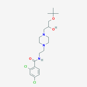 N-(2-(4-(3-(tert-butoxy)-2-hydroxypropyl)piperazin-1-yl)ethyl)-2,4-dichlorobenzamide