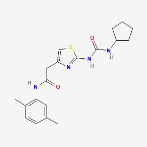 2-(2-(3-cyclopentylureido)thiazol-4-yl)-N-(2,5-dimethylphenyl)acetamide
