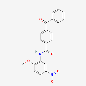 4-benzoyl-N-(2-methoxy-5-nitrophenyl)benzamide
