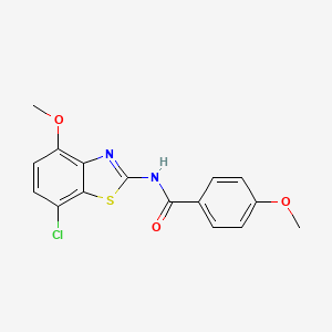 N-(7-chloro-4-methoxybenzo[d]thiazol-2-yl)-4-methoxybenzamide